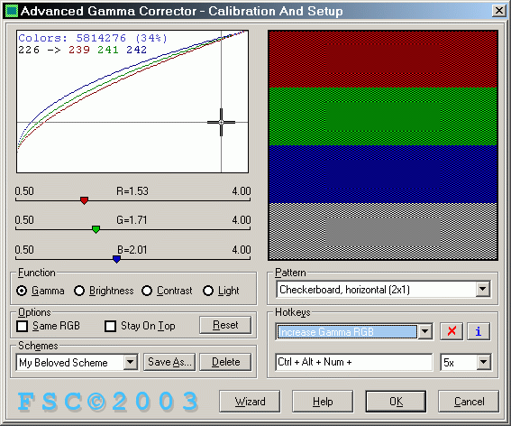 Advanced Gamma Corrector (AGC) Screenshot